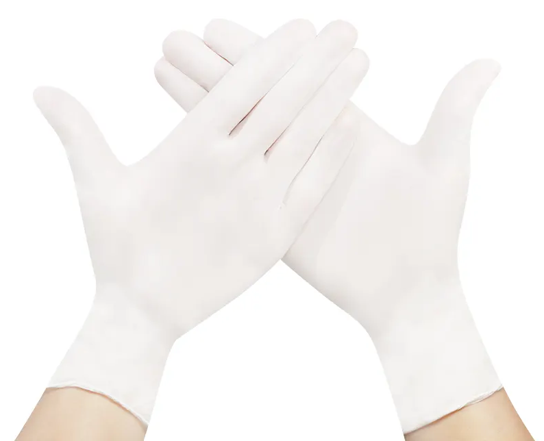 Nitrile wegwerp handschoenen wit