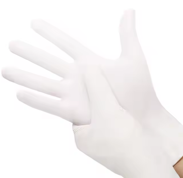 Nitrile wegwerp handschoenen wit