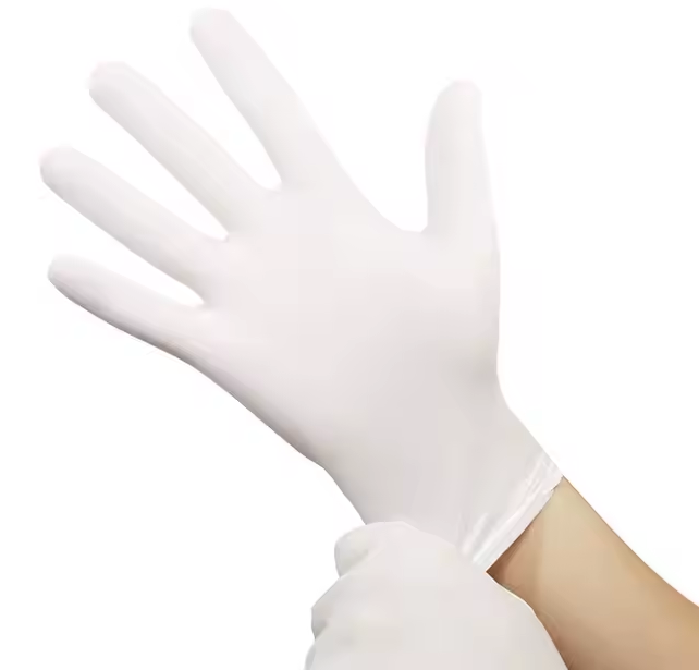 Nitrile wegwerp handschoenen wit