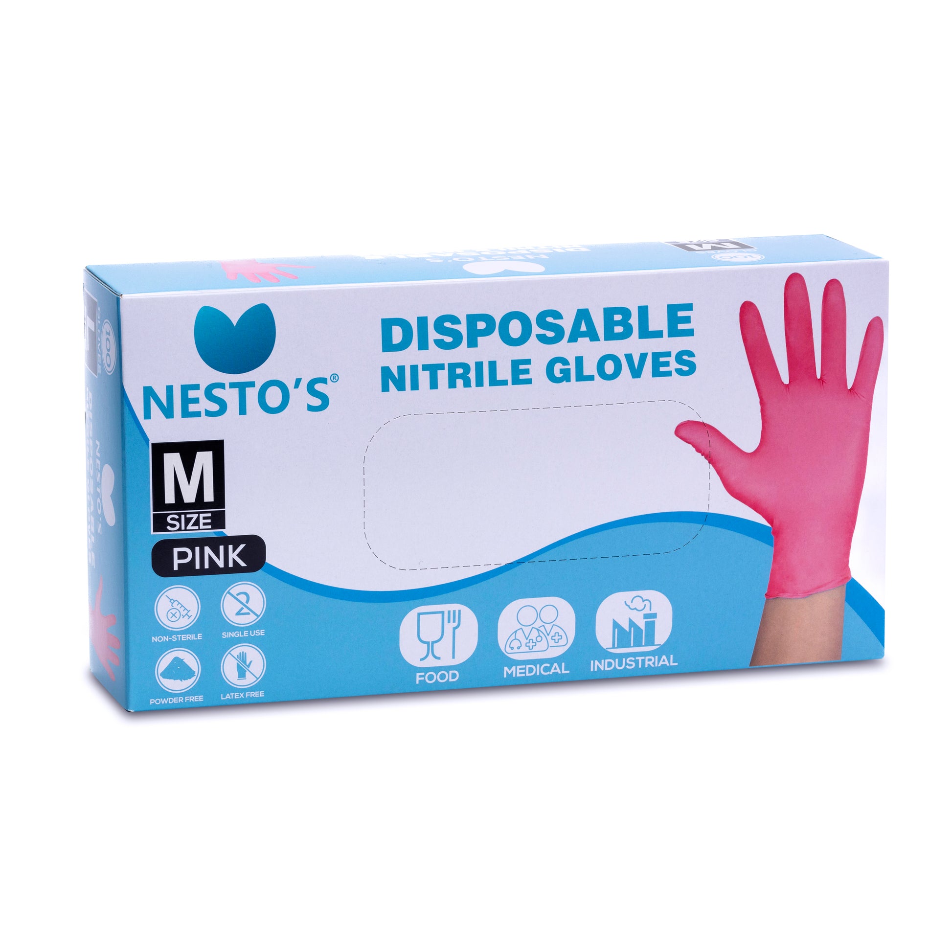 Roze nitril wegwerp handschoentjes 100 stuks vanaf €3,90
