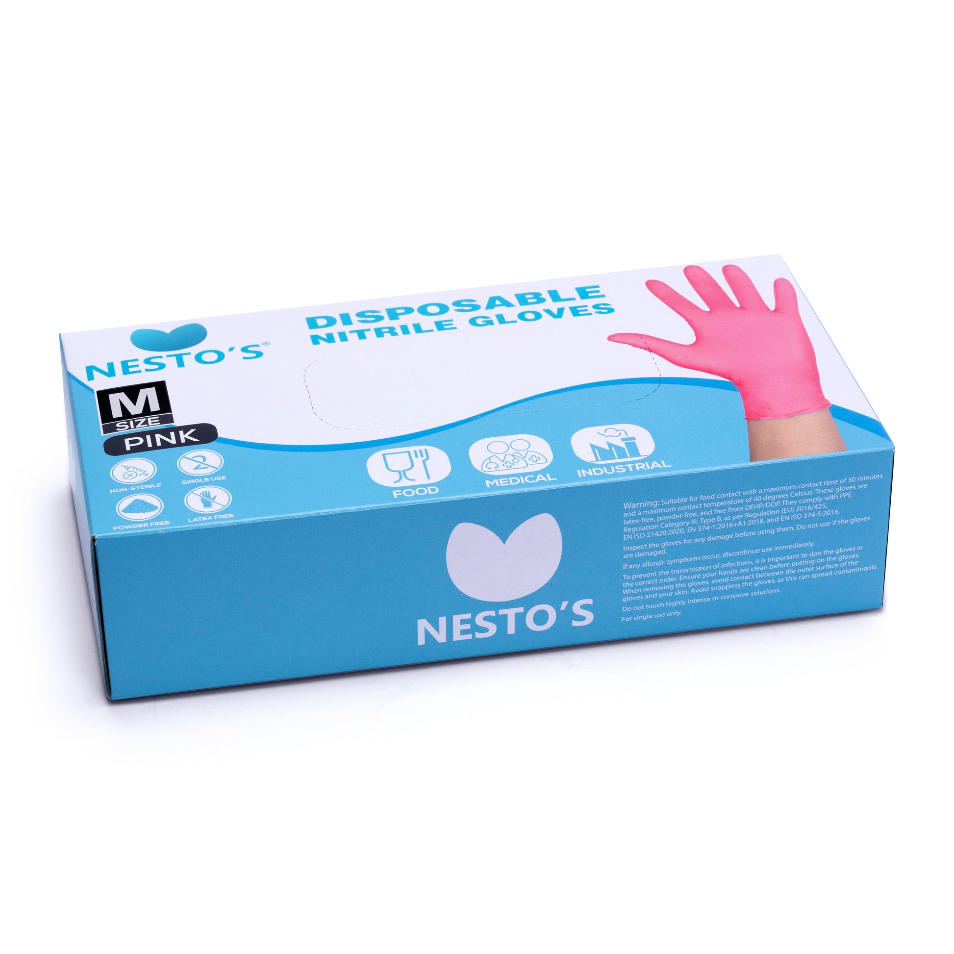 Roze nitril wegwerp handschoentjes 100 stuks vanaf €3,90