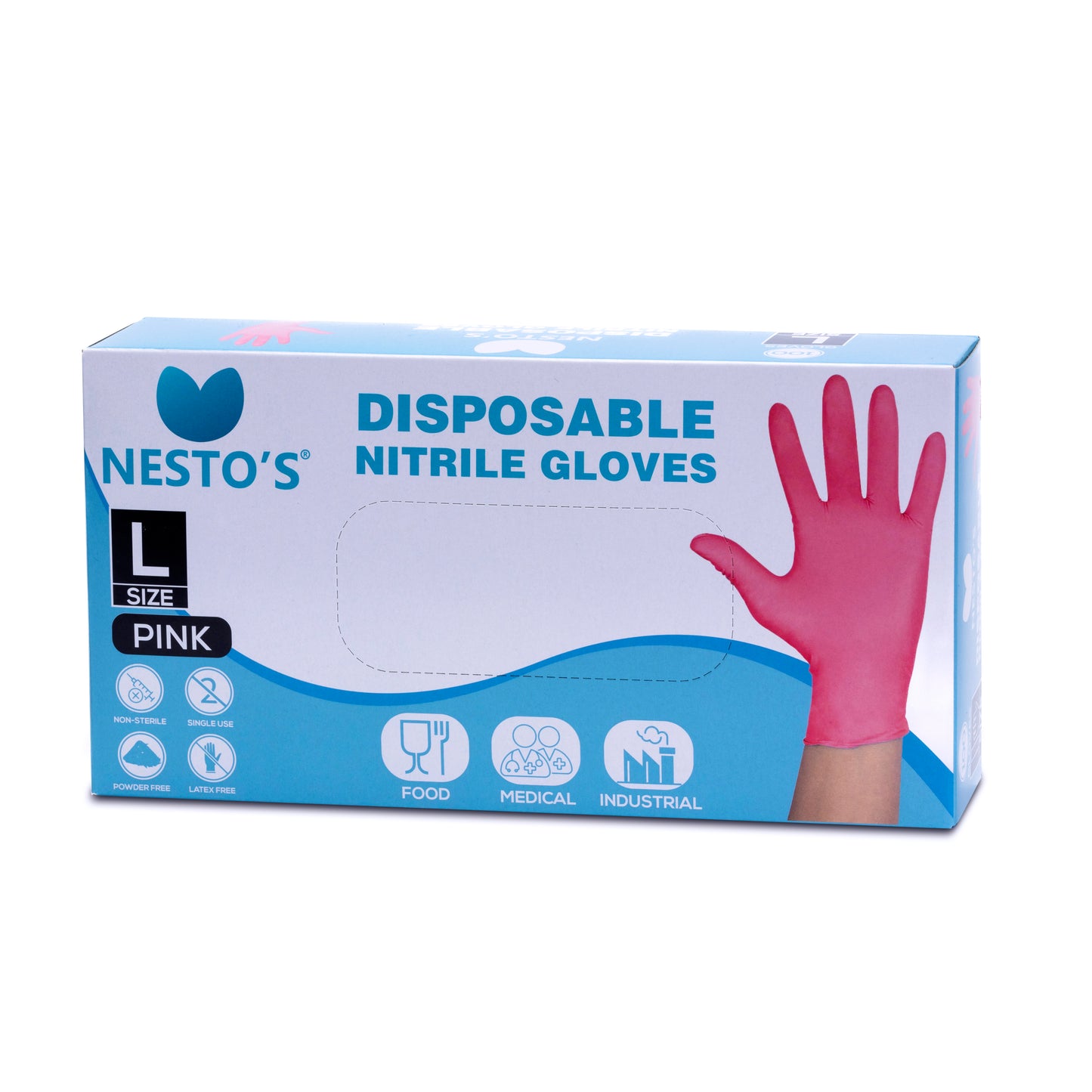 Roze nitril wegwerp handschoentjes 100 stuks vanaf €3,90