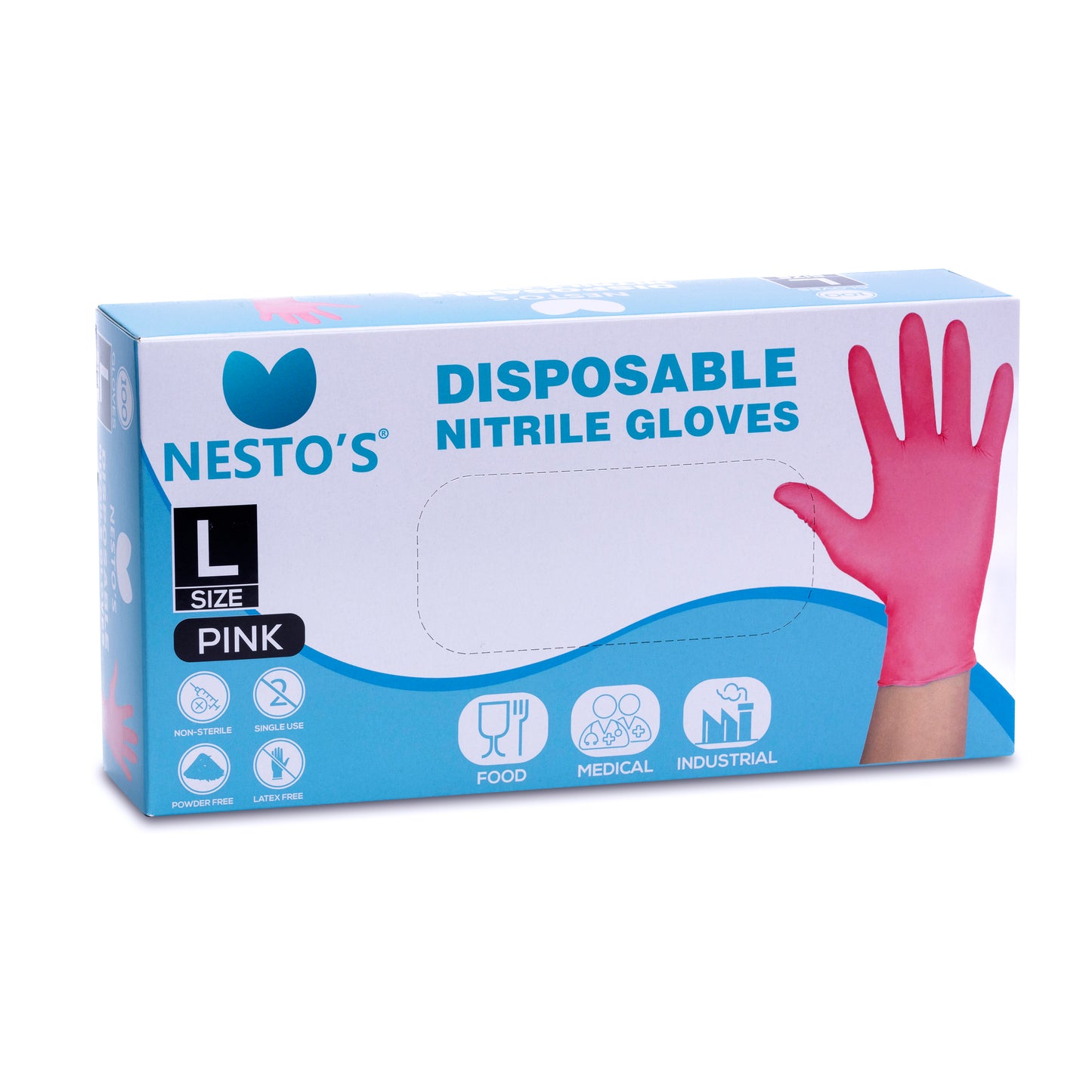 Roze nitril wegwerp handschoentjes 100 stuks vanaf €3,90